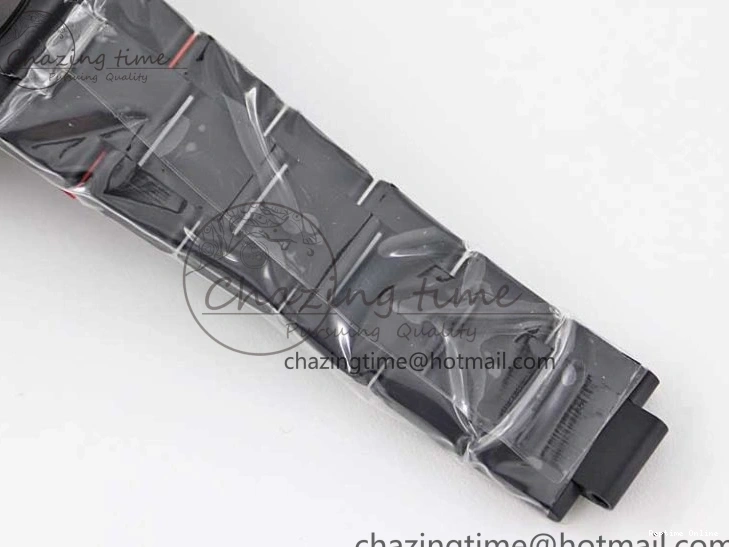 0515 Functional Daytona All Black PVD TWF Best Edition Rainbow Diamonds Bezel Black Dial on PVD Bracelet A 2449